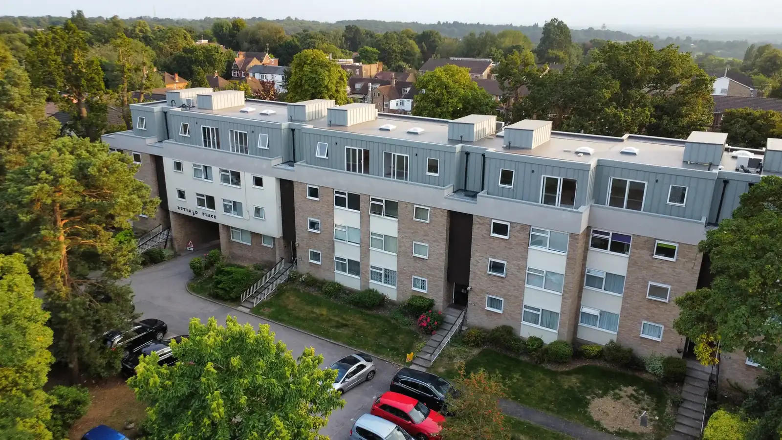 Rutland Place, Bushey: building fitted with new windows by Windows 2020